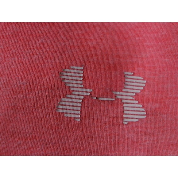 Under Armour Top Women Small Pink Athletic Sporty Training Causal Logo Heatgear - Picture 3 of 10